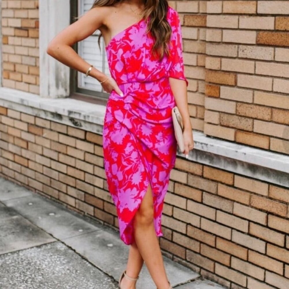 Do + Be One Shoulder Midi Dress